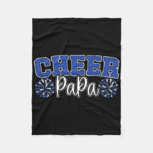 Proud Cheer Papa My Favorite Cheerleader Calls Me  Fleece Blanket