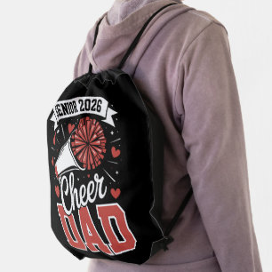 Proud Cheer Senior dad 2026 Drawstring Bag