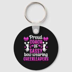 Proud Cheerleader Coach Cheer Coach Cheerleading C Keychain