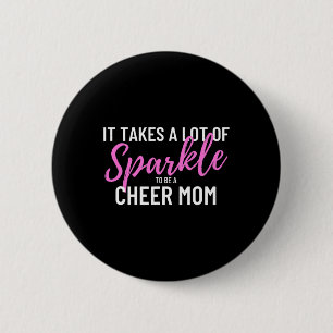 Proud Cheerleading Mom - I Ckspot Cheer Button