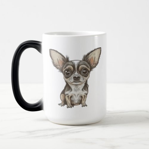 Proud Chihuahua Mom  Funny Dog Magic Mug
