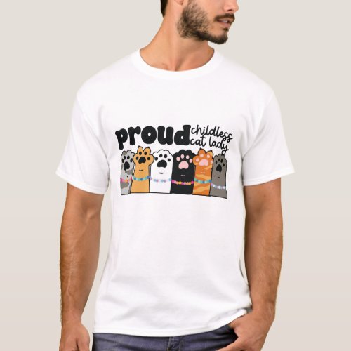 Proud Childless Cat Lady Kamala Harris 2024  T_Shirt