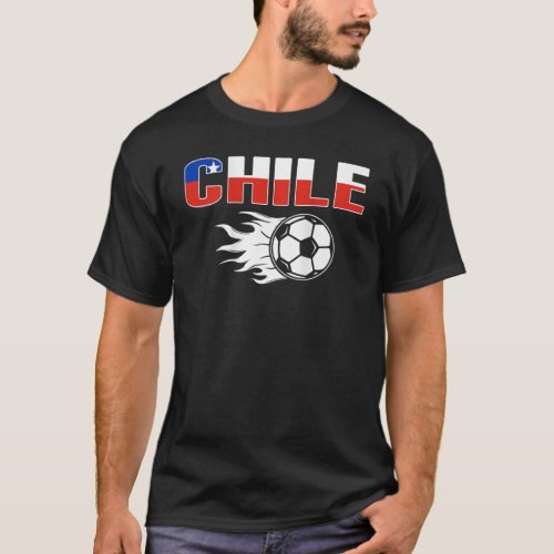 Proud Chile Soccer Fans Jersey Chilean Flag Footba T_Shirt