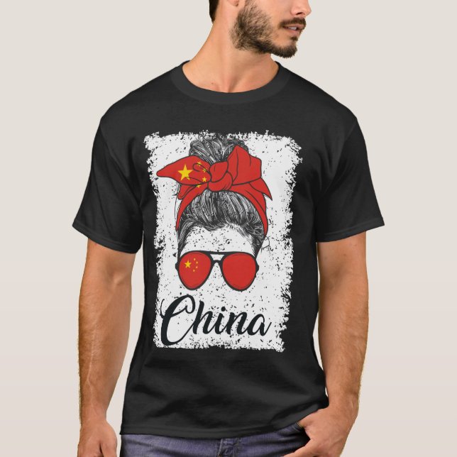 Proud Chinese China Flag T-Shirt (Front)