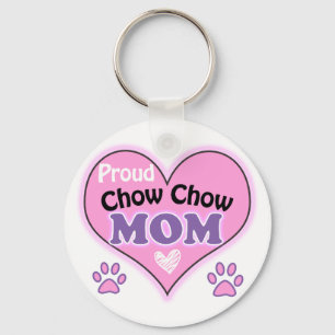 Proud Chow Chow Mom Keychain