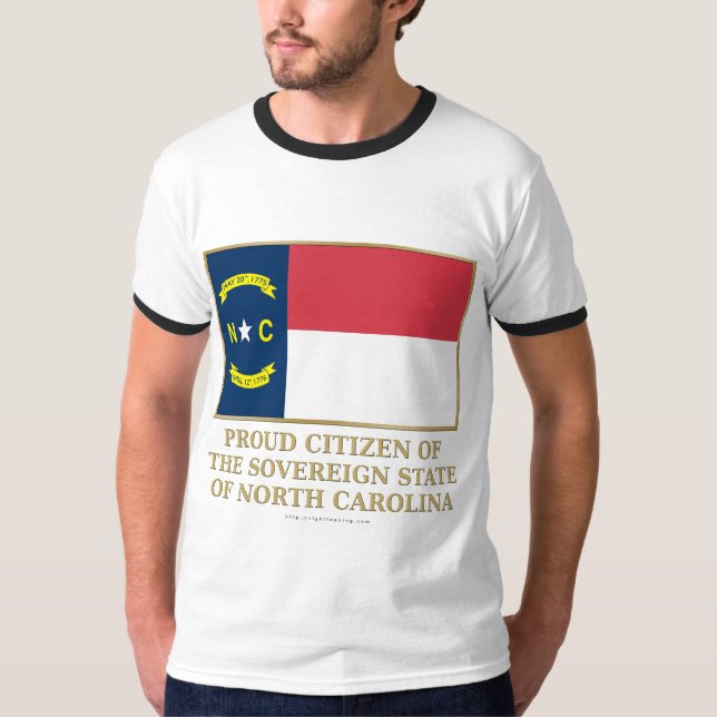 Proud Citizen of North Carolina T-Shirt (Front)