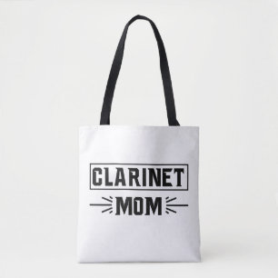 Proud Clarinet Mom Music Lover Gift Design Tote Bag
