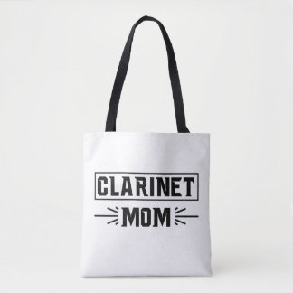 Proud Clarinet Mom Music Lover Gift Design Tote Bag