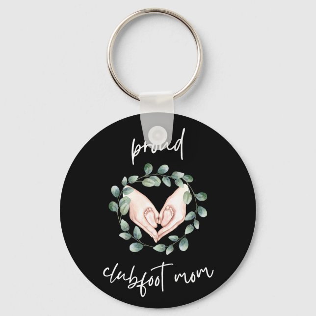 Proud Clubfoot Mom Keychain (Front)