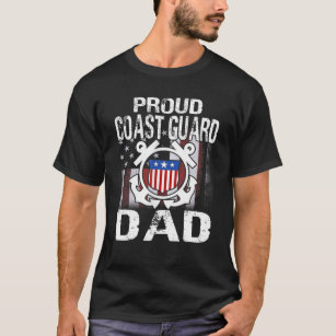 Proud Coast Guard Dad Tee U.S Coast Guard Veteran