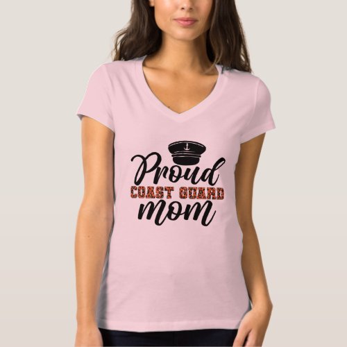 Proud Coast Guard Mom Love for Coast Guard T_Shirt