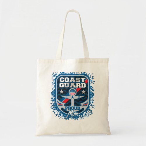 Proud Coast Guard Mom Tote Bag