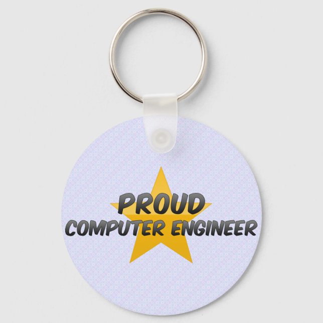 Proud Computer Engineer Keychain (Front)