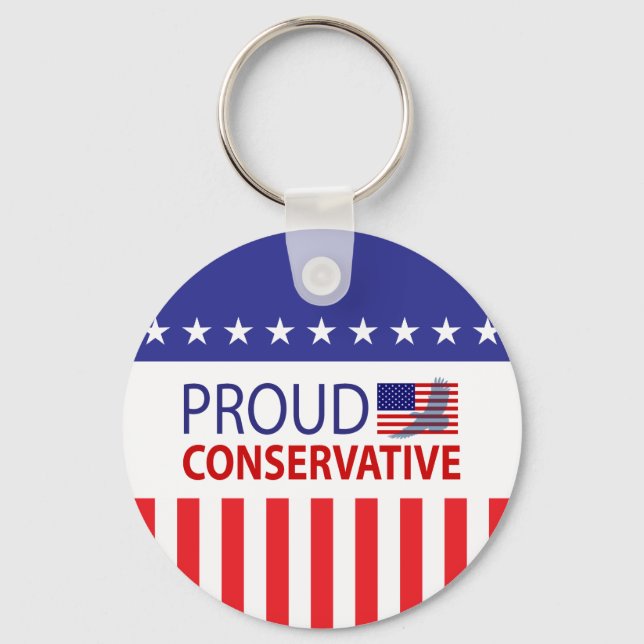 Proud Conservative Keychain (Front)