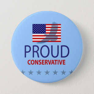 Proud Conservative Pinback Button