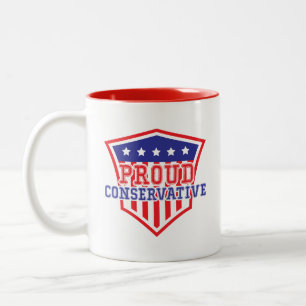 Proud Conservative Two-Tone Coffee Mug