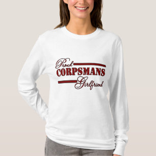 Proud Corpsmans Girlfriend (Red N Black) T-Shirt