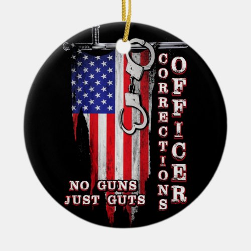 Proud Correctional Officer Ceramic Ornament