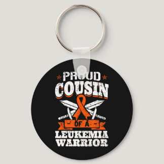 Proud Cousin Of A Leukemia Warrior Cuz Awareness R Keychain