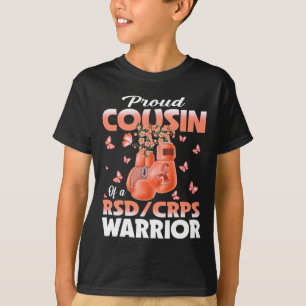 Proud Cousin Of A Rsd Crps Warrior Awareness Boxin T-Shirt