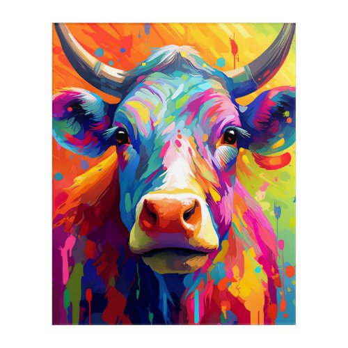 Proud Cow the Epitome of Bovine Pride Acrylic Print