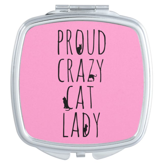Proud Crazy Cat Lady Vanity Mirror (Front)