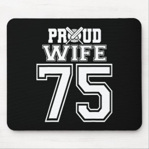 Proud Cricket Wife Number 75 Mouse Pad