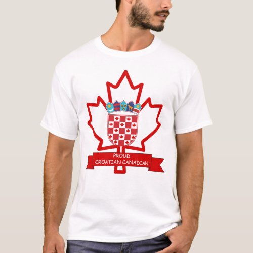 PROUD CROATIAN CANADIAN T_Shirt