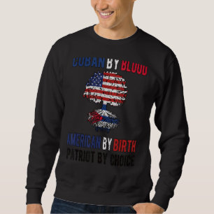 Proud Cuban American Flag Cuba Usa Sweatshirt