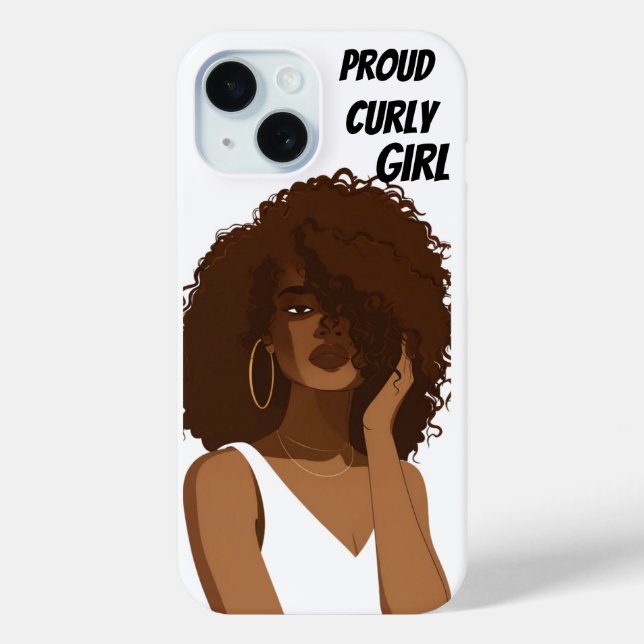 PROUD CURLY GIRL Case-Mate iPhone CASE (Back)