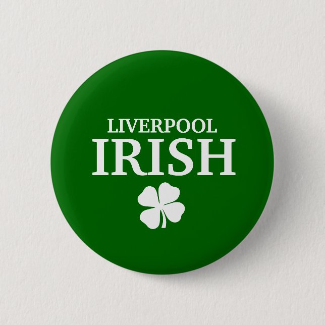 Proud Custom Liverpool Irish City T-Shirt Pinback Button (Front)