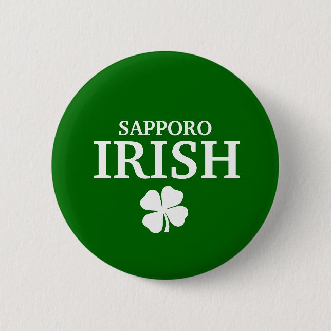Proud Custom Sapporo Irish City T-Shirt Button (Front)