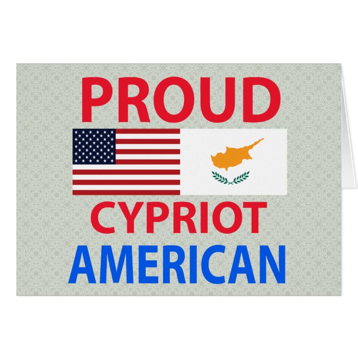 Proud Cypriot American Greeting Cards