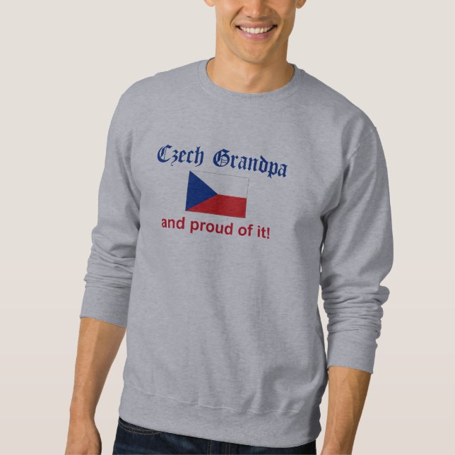 Proud Czech Grandpa Sweatshirt (Front)