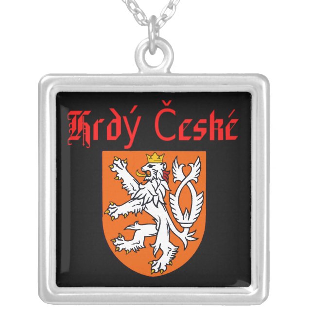 Proud Czech Silver Plated Necklace (Front)