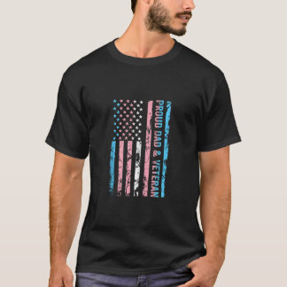 Proud Dad and Veteran Transgender Dad Supporter Ta T-Shirt