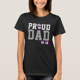 Proud Dad Asexual Pride Flag Fathers Day LGBTQ All T-Shirt