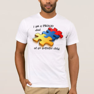 Proud Dad Autistic Child T-Shirt
