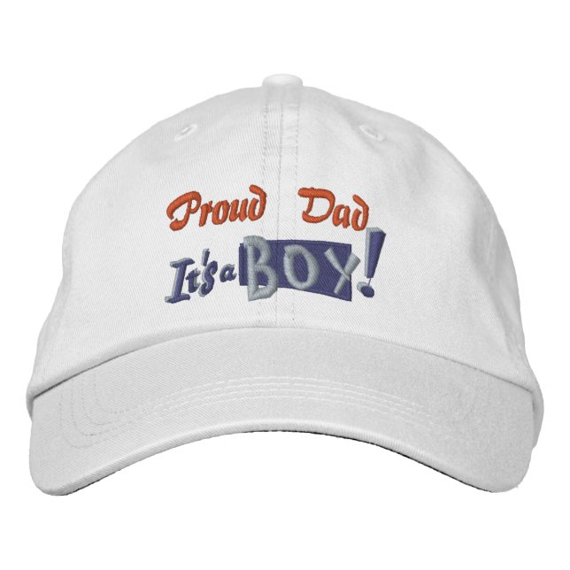 Proud Dad - Boy Embroidered Baseball Hat (Front)