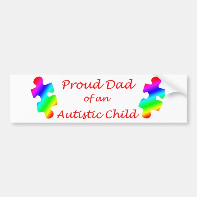 Proud Dad Bumper Sticker (Front)