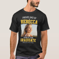Proud Dad Class of 2025 Graduate Parent Custom