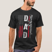 Proud Dad Daddy Gun Rights Ar 15 American Flag Fat