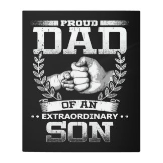 Proud Dad Daddy Son| Best Father's day gift Metal Print