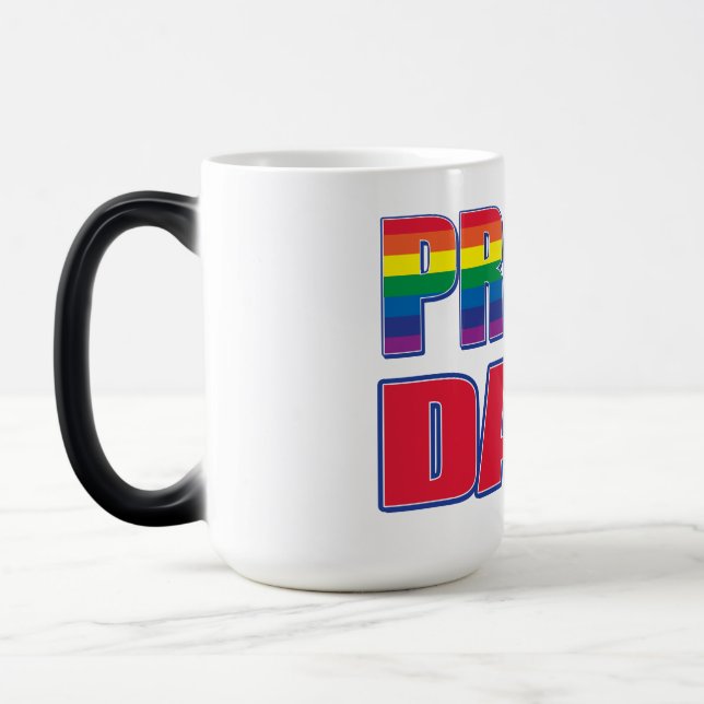 Proud Dad - Gay Pride Color Morph Mug (Left)