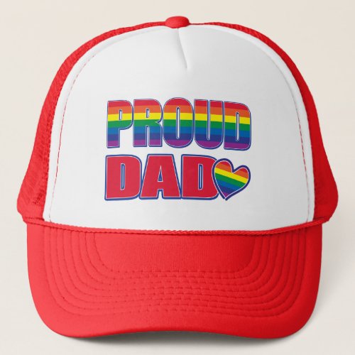 Proud Dad _ Gay Pride Trucker Hat