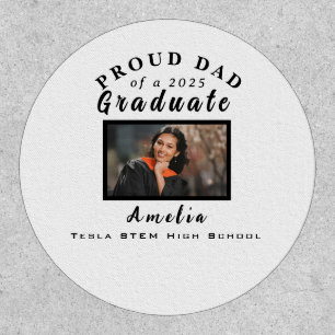 Proud Dad Graduation 2025 Custom Photo Gift Patch