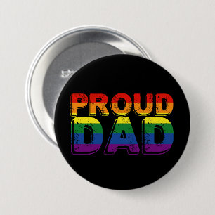 Proud Dad LGBT Parent Gay Pride Dad Button