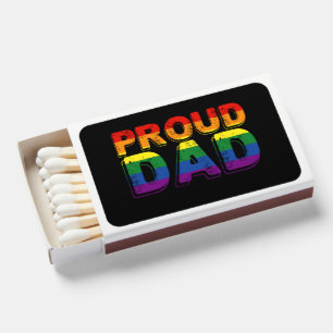 Proud Dad LGBT Parent Gay Pride Dad Matchboxes