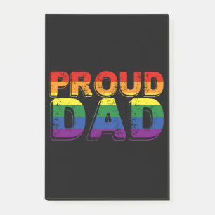 Proud Dad LGBT Parent Gay Pride Dad Post-it Notes