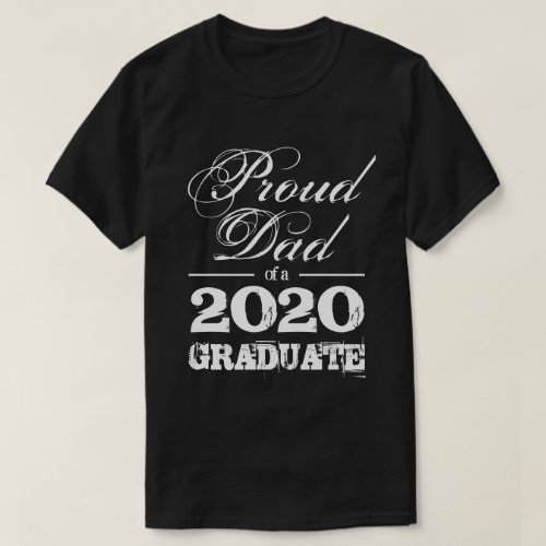 Proud dad of a 2022 graduate vintage typography T_Shirt
